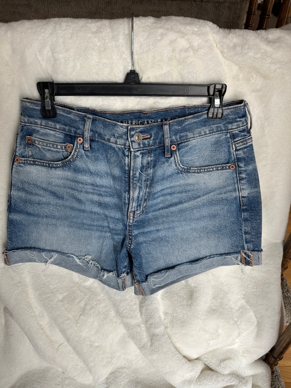 American Eagle Outfitters Light Blue Denim Cutoff Shorts